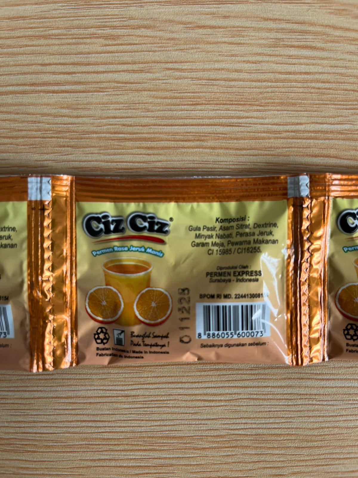 Permen Rasa Jeruk Manis Ciz Ciz isi 10 pcs