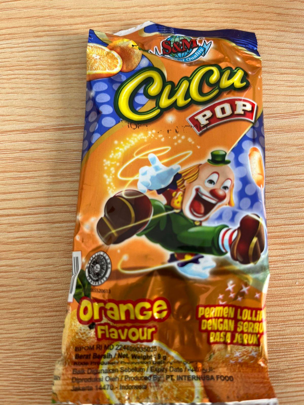 Permen Lollipop Milk Flavour dengan Serbuk Susu & Jeruk S&M Isi 20 pcs