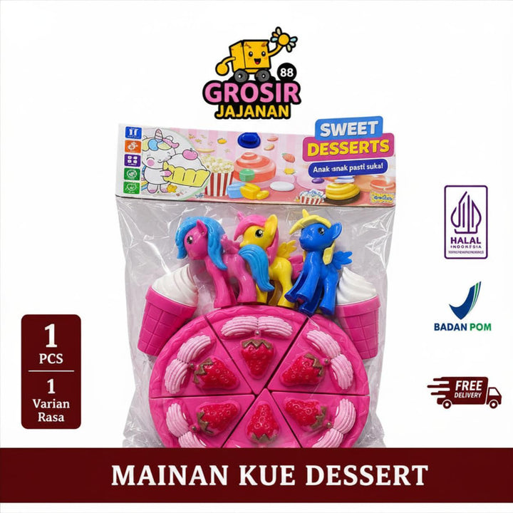 Mainan Sweet Dessert Kue dan Kuda Poni untuk Anak-Anak 1 PCS