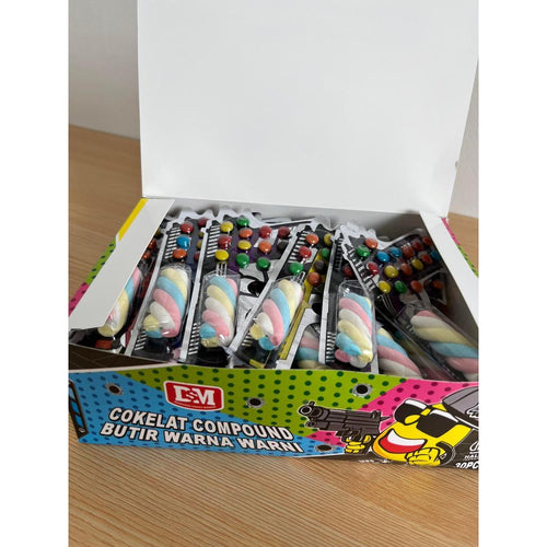 Cokelat Compound Bentuk Pstl Butir Warna Warni DSM isi 30 pcs