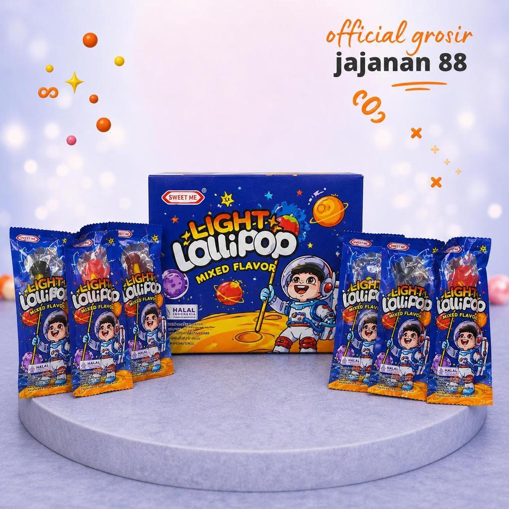 Permen Light Lollipop Aneka Rasa Buah Sweet Me isi 30 Pcs
