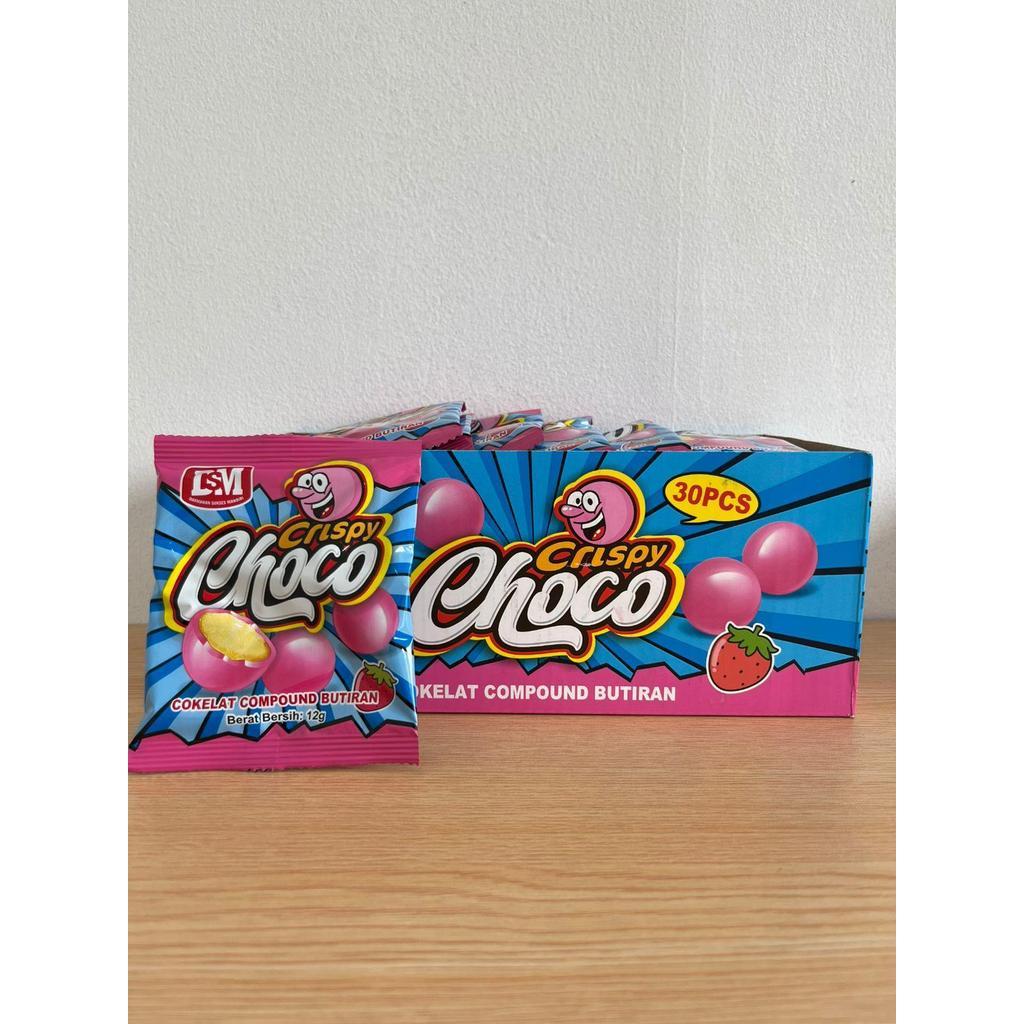 Crispy Choco Cokelat Compound Butiran Isi 20 PCS Berat Bersih 12g Snack Enak
