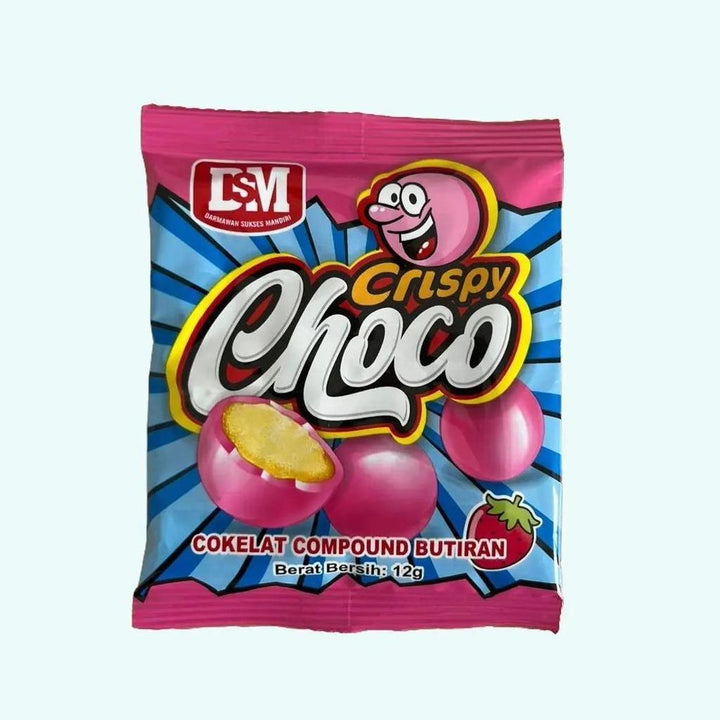Crispy Choco Cokelat Compound Butiran Isi 20 PCS Berat Bersih 12g Snack Enak