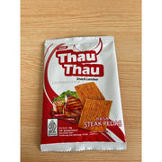 Snack Lembar Rasa Steak Pedas Thau Thau isi 20 pcs