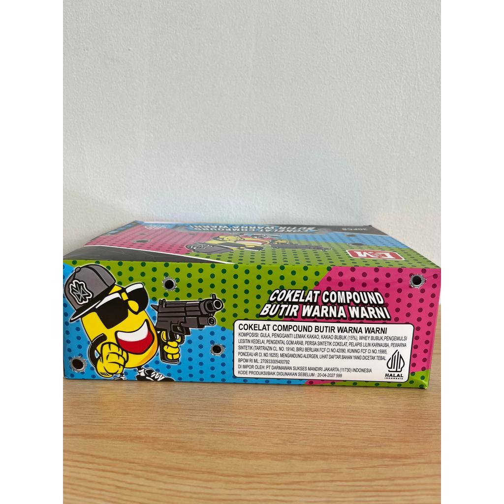 Cokelat Compound Bentuk Pstl Butir Warna Warni DSM isi 30 pcs