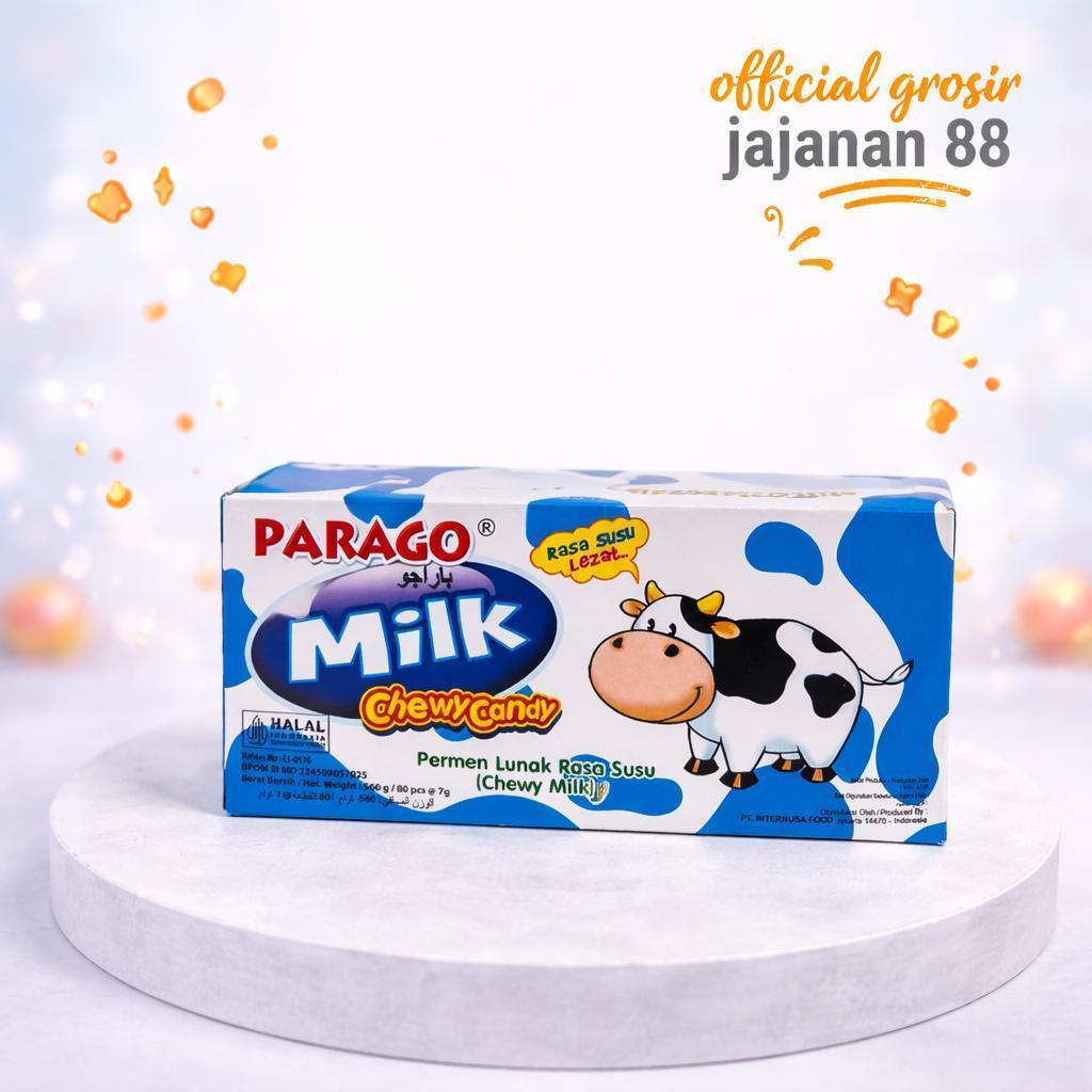 Permen Lunak Milk Chewy Candy Rasa Susu Parago isi 80 pcs