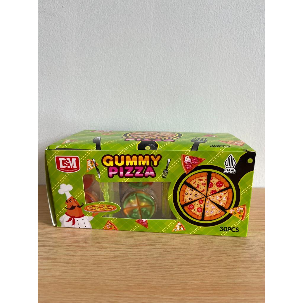 Permen Lunak Lollipop Gummy Pizza DSM isi 30 pcs