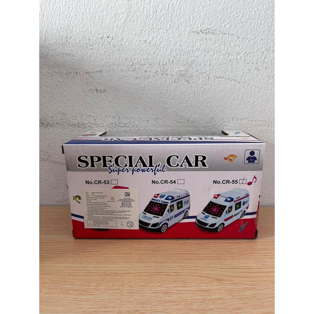 Mainan Mobil Ambulance Special Car Super Powerfull 1 PCS - Mobil Ambulance Special Car Super Powerfull Cocok untuk Anak-anak Bermain Imajinatif