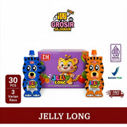 Jelly Long Rasa Buah Jeruk Anggur Apel Nanas Strawbery DSM 30 Pcs
