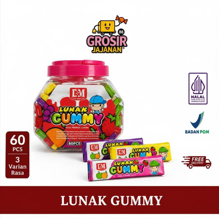 Permen Lunak Gummy Mint DSM isi 100 pcs