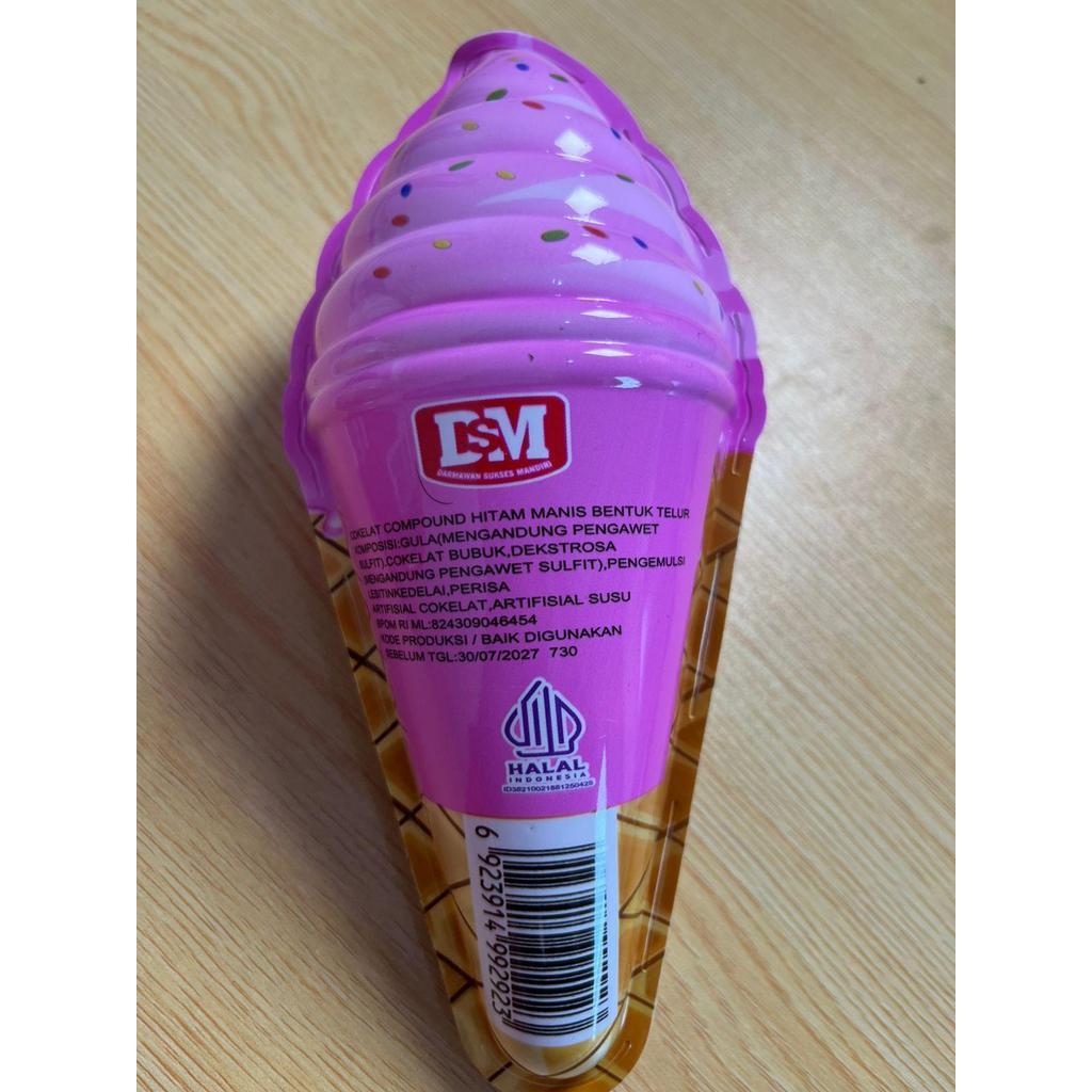 Cokelat Compound Bentuk Telur Ice Cream Toy Surprise DSM