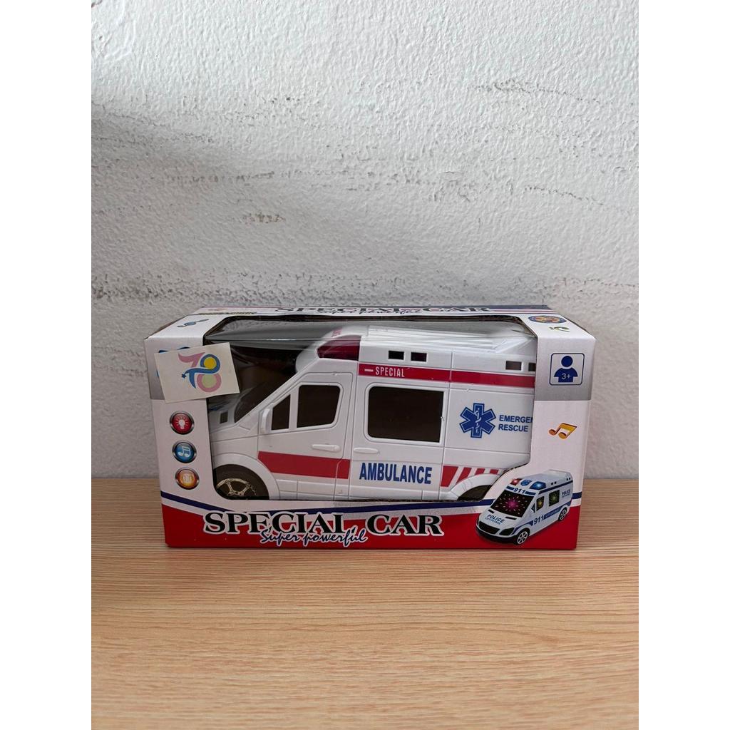 Mainan Mobil Ambulance Special Car Super Powerfull 1 PCS - Mobil Ambulance Special Car Super Powerfull Cocok untuk Anak-anak Bermain Imajinatif