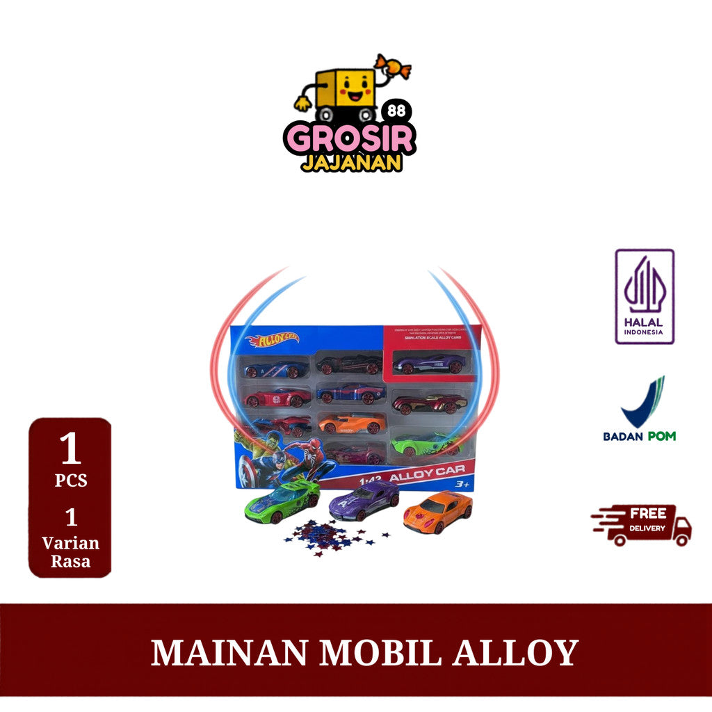 Mainan Mobil-Mobilan Alloycar 10 PCS - Mainan Anak