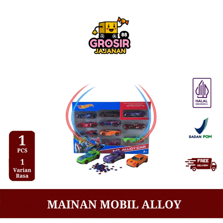 Mainan Mobil-Mobilan Alloycar 10 PCS - Mainan Anak