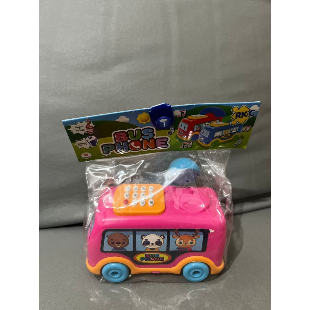 Mainan Telfon Anak Anak Bus Phone 1 PCS