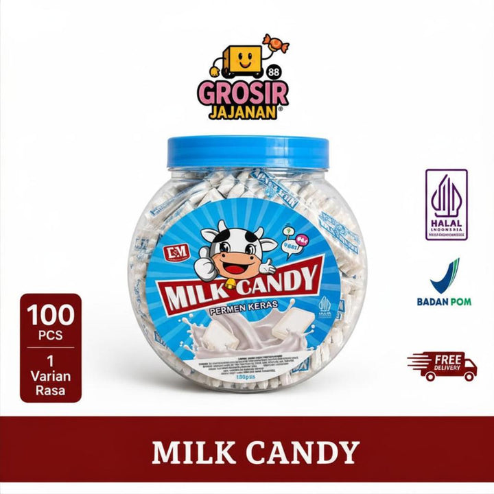 Permen Keras Milk Candy DSM isi 100 pcs