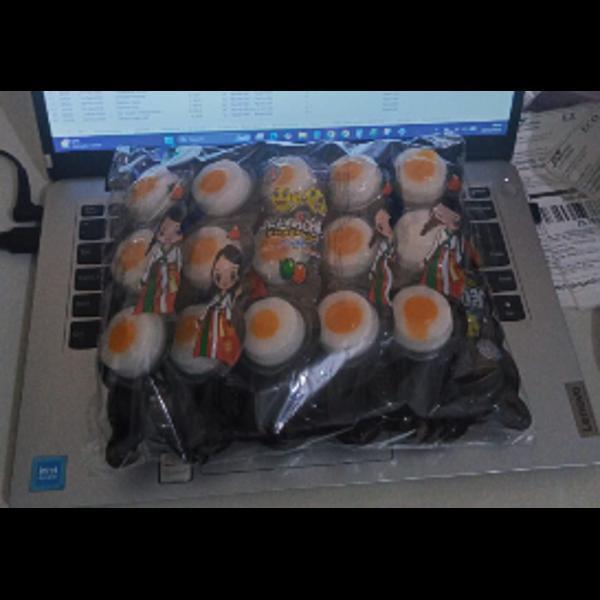 Jeli Agar Bentuk Telur Rasa Jeruk Apel Anggur Stroberi QeQe isi 10