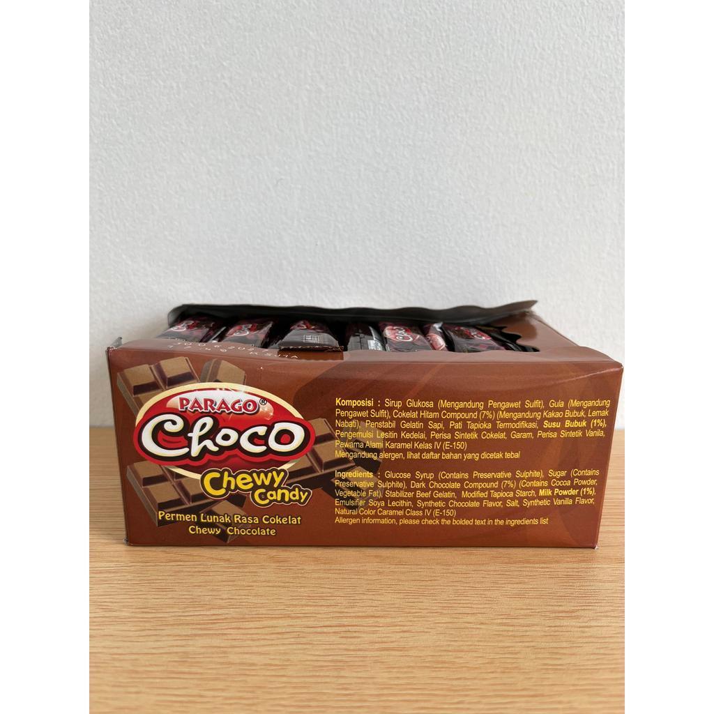 Permen Lunak Choco Chewy Candy Rasa Cokelat Parago isi 80 pcs