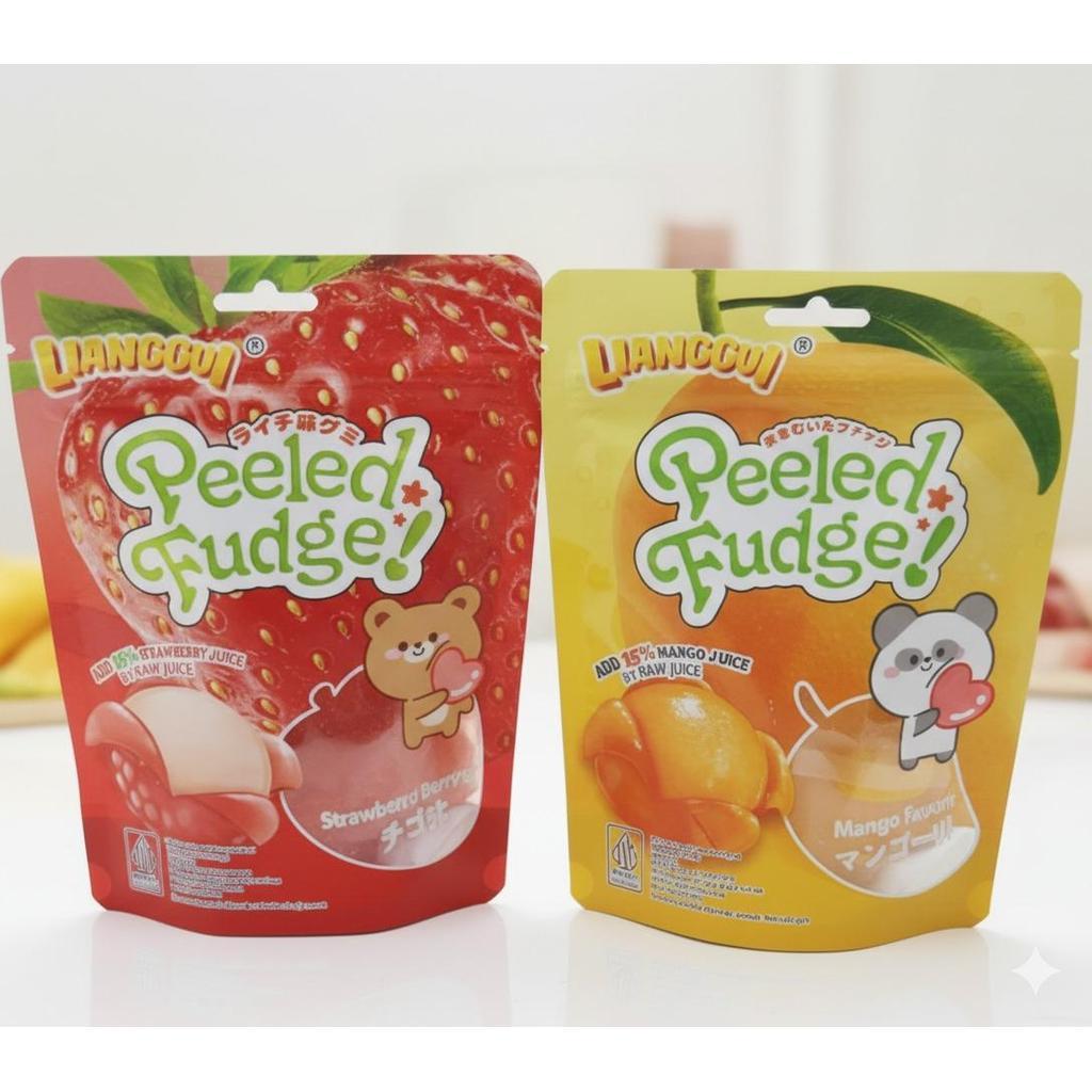Permen Lunak Peeled Fudge Rasa Stroberi Mangga Lianggui