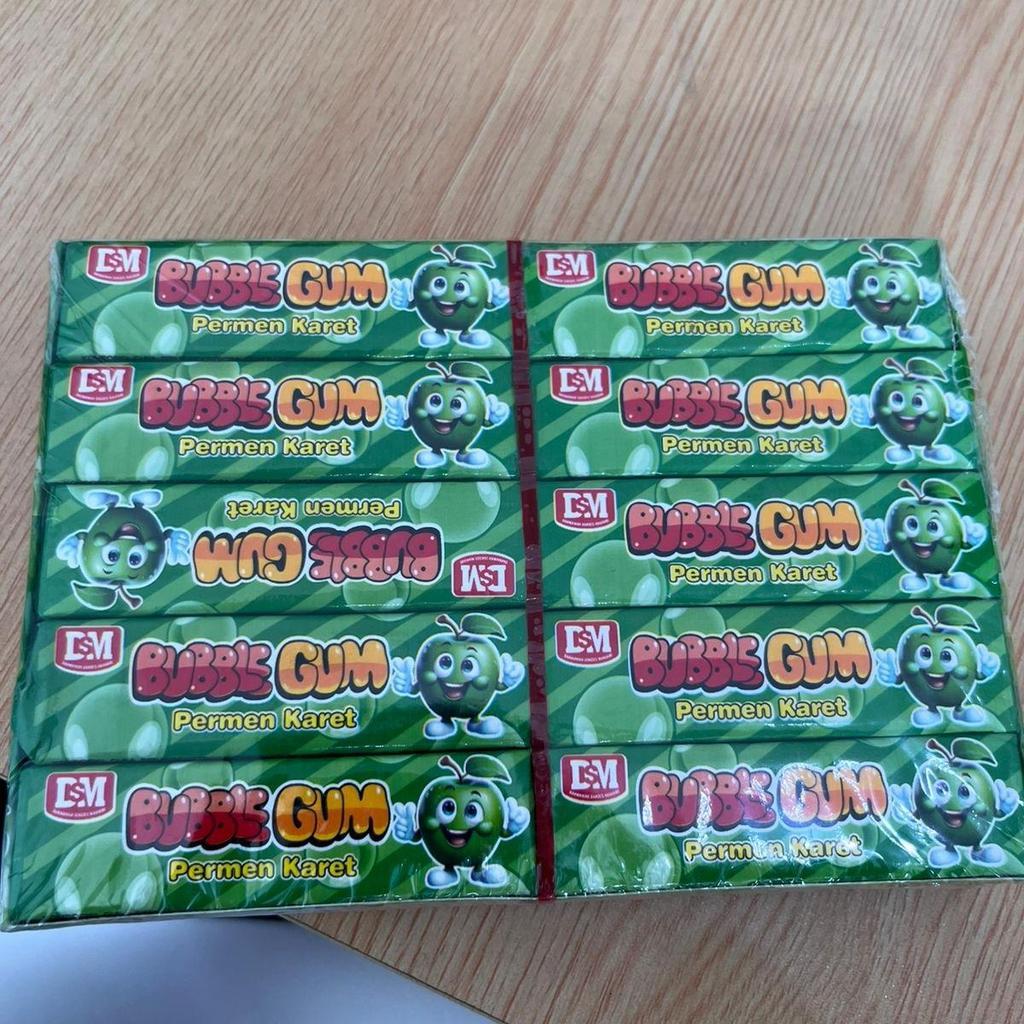 Permen Karet Buble Gumm Rasa Apel Pisang Jeruk Anggur DSM isi 20 pcs