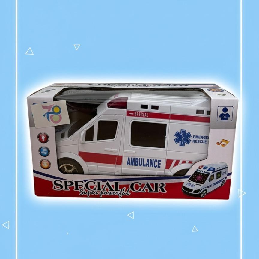 Mainan Mobil Ambulance Special Car Super Powerfull 1 PCS - Mobil Ambulance Special Car Super Powerfull Cocok untuk Anak-anak Bermain Imajinatif
