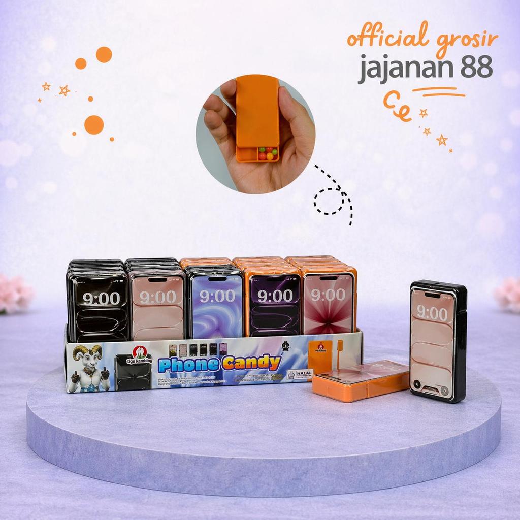 Permen Butiran Bentuk Phone Tiga Kambing isi 30 Pcs