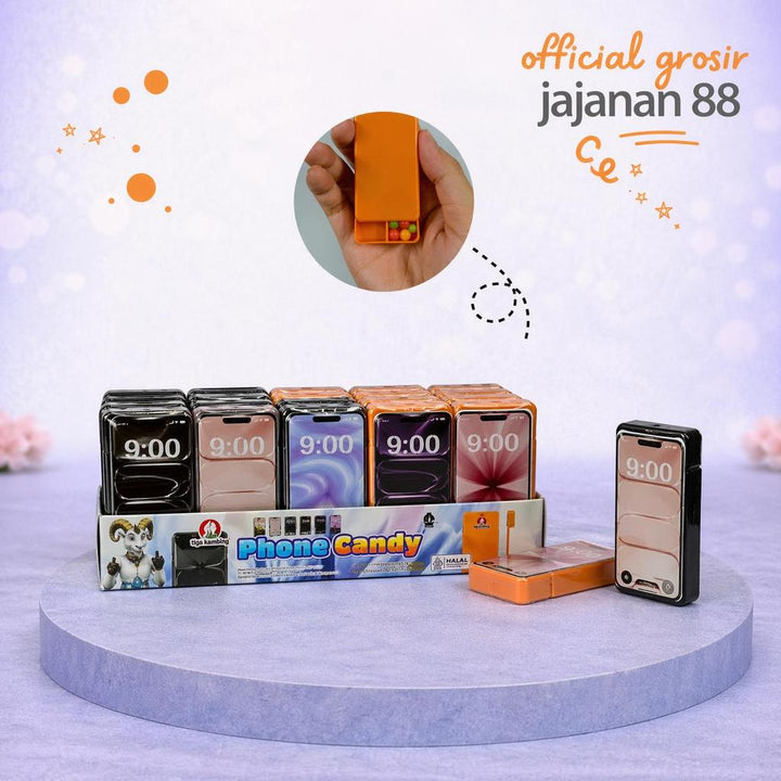Permen Butiran Bentuk Phone Tiga Kambing isi 30 Pcs