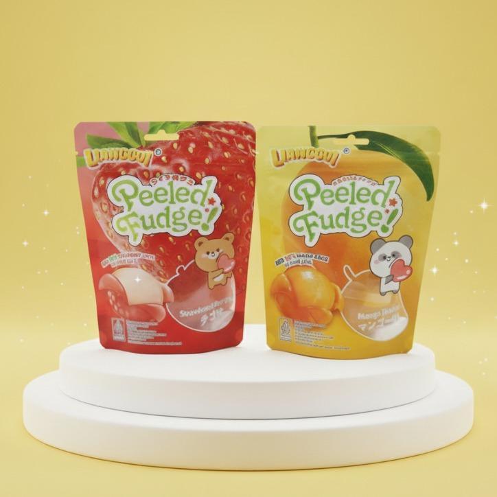 Permen Lunak Peeled Fudge Rasa Stroberi Mangga Lianggui