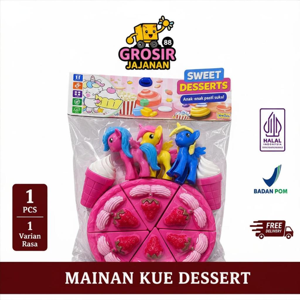 Mainan Sweet Dessert Kue dan Kuda Poni untuk Anak-Anak 1 PCS