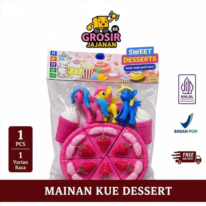 Mainan Sweet Dessert Kue dan Kuda Poni untuk Anak-Anak 1 PCS