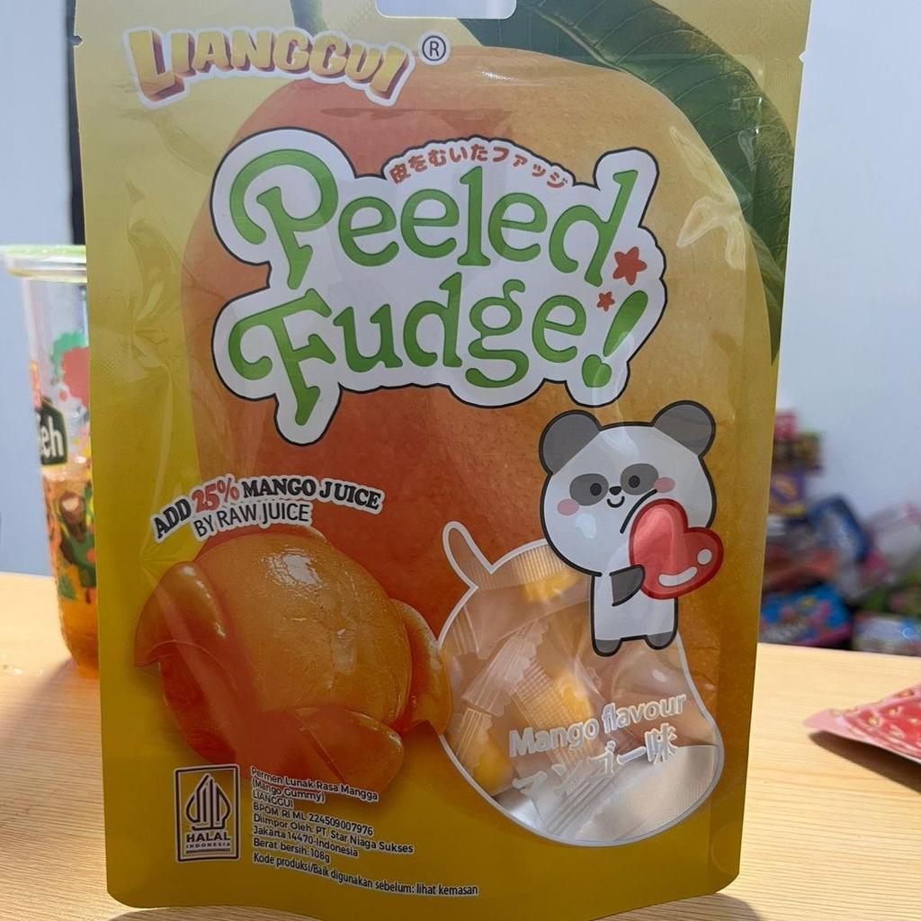 Permen Lunak Peeled Fudge Rasa Stroberi Mangga Lianggui