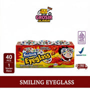 Cokelat Compound Chocolate Smiling Eyeglass isi 40 pcs