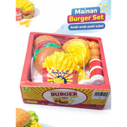 Mainan Burger Set untuk anak anak 1 Paket