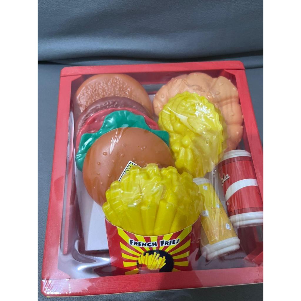 Mainan Burger Set untuk anak anak 1 Paket