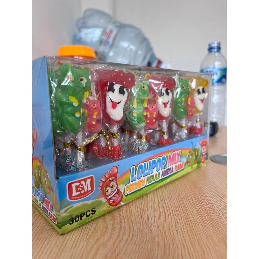 Permen Keras Lollipop Mix Aneka Rasa Buah DSM isi 30 pcs