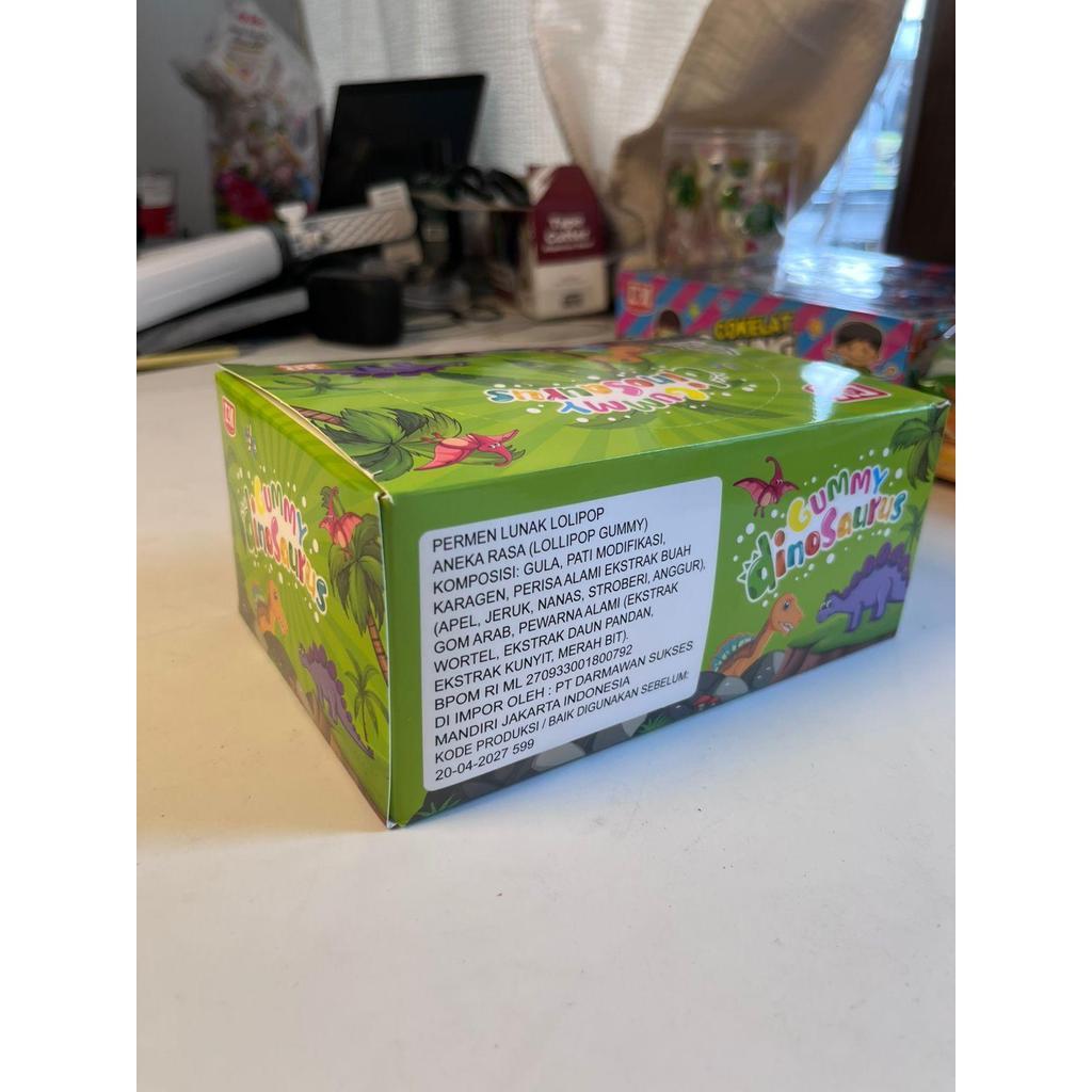 Permen Gummy Dinosaurus Aneka Rasa Buah DSM isi 30 pcs
