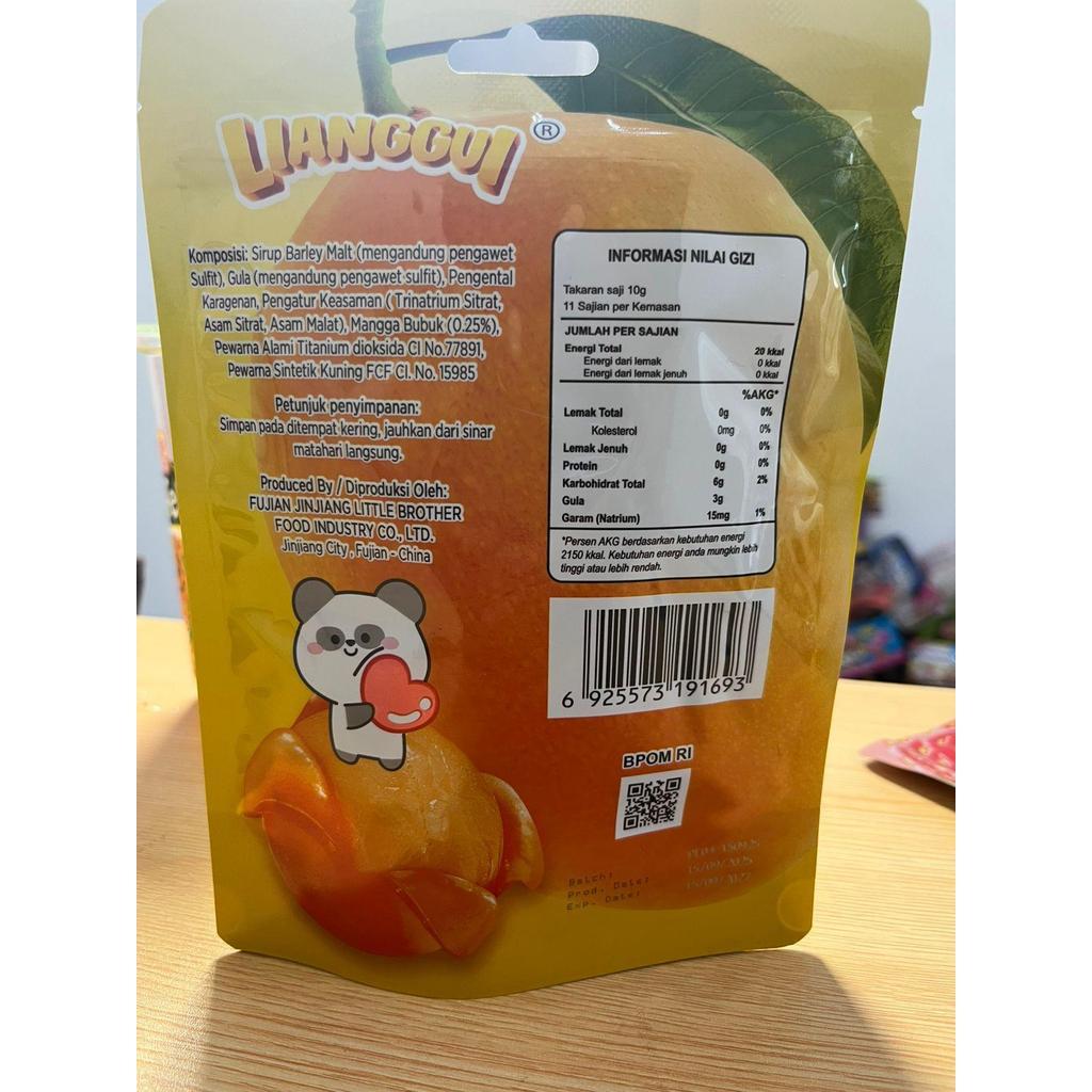 Permen Lunak Peeled Fudge Rasa Stroberi Mangga Lianggui