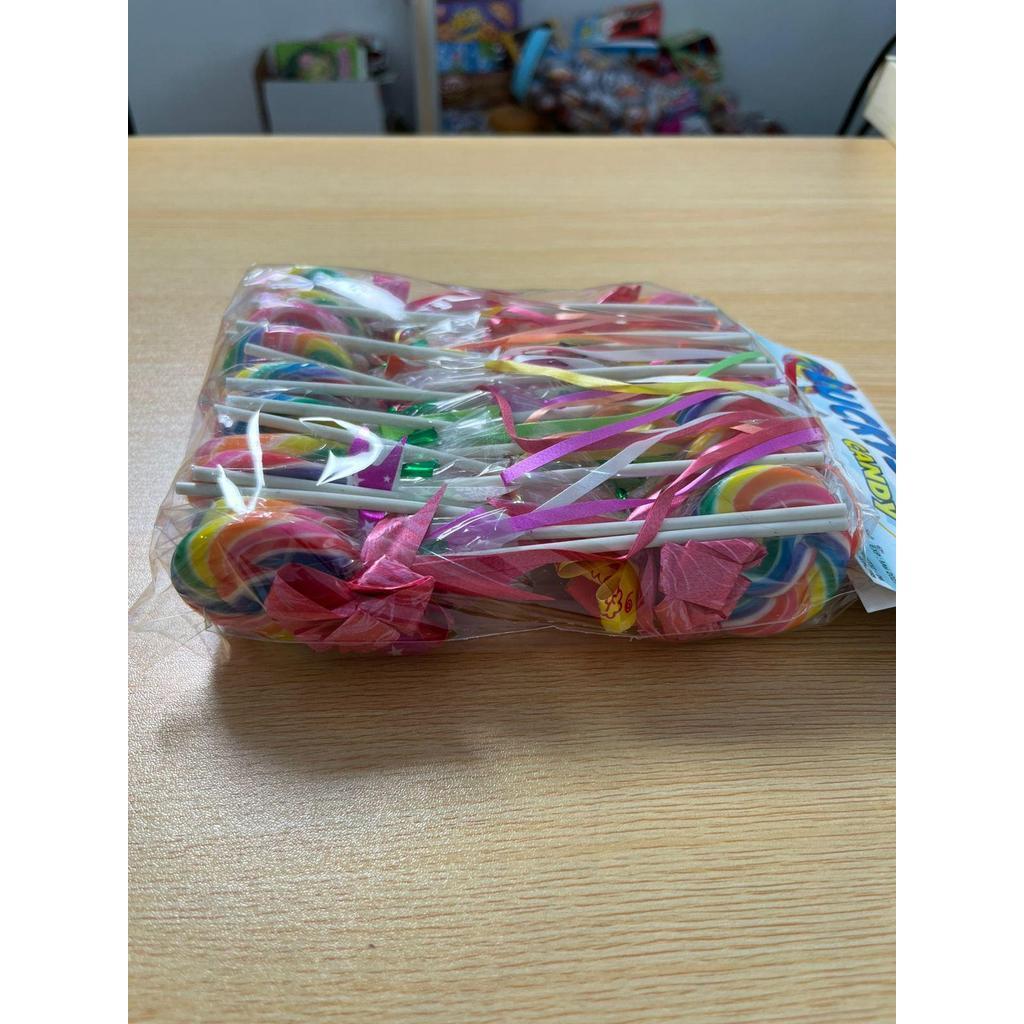 Permen Lolipop Bulat Candy Luckystar isi 20 PCS
