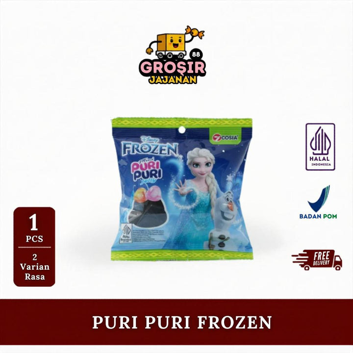 Jelly Mini Puri Puri Frozen Mix Flavor Cosia 5 pcs