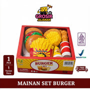 Mainan Burger Set untuk anak anak 1 Paket