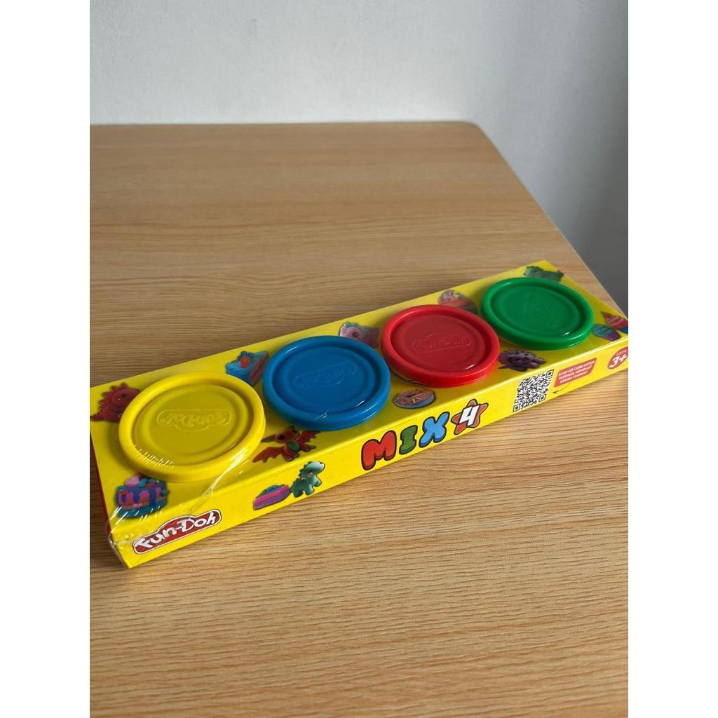 FUNDOH Mainan Kerajinan MIX 4 Warna - Mainan Edukasi Anak untuk Belajar Sensori dan Mengembangkan Kreativitas & Kemampuan Motorik Halus