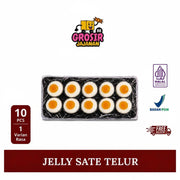 Jeli Agar Bentuk Telur Rasa Jeruk Apel Anggur Stroberi QeQe isi 10