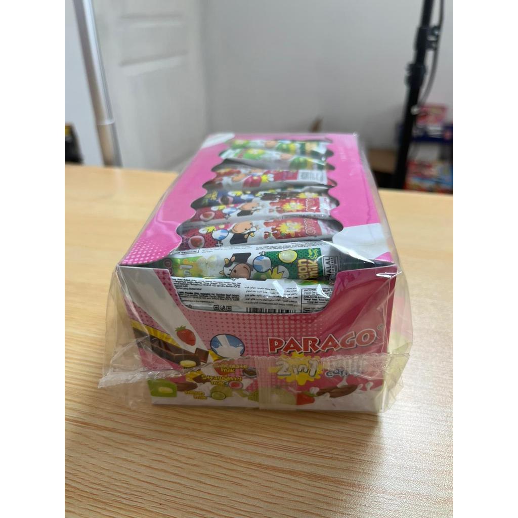 Permen Chewy Candy Rasa 2 in 1 Cokelat Susu Stroberi Susu Melon Susu Parago isi 80 pcs