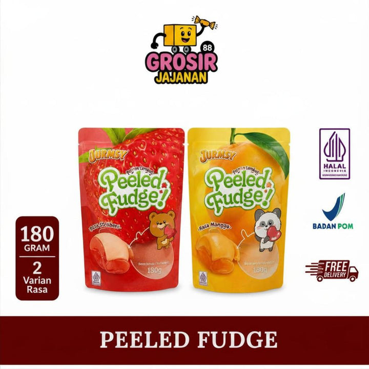 Permen Lunak Peeled Fudge Rasa Stroberi Mangga Lianggui