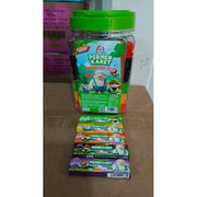 Permen Karet Stiker Kartun Besar Rasa 5 Buah Tiga Kambing Isi 60 Pcs