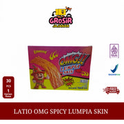 SNACK Latio OMG Spicy Lumpia Skin Lianggui isi 30 pcs