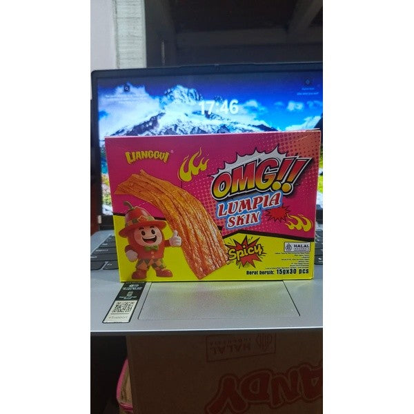 SNACK Latio OMG Spicy Lumpia Skin Lianggui isi 30 pcs