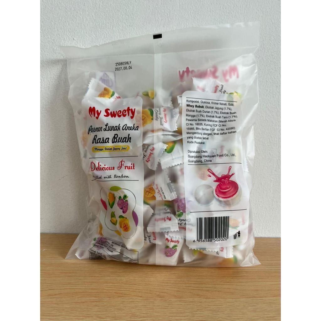 Permen Lunak Varian 7 Rasa Buah & 4 Varian Rasa Buah Mysweety isi 100 pcs