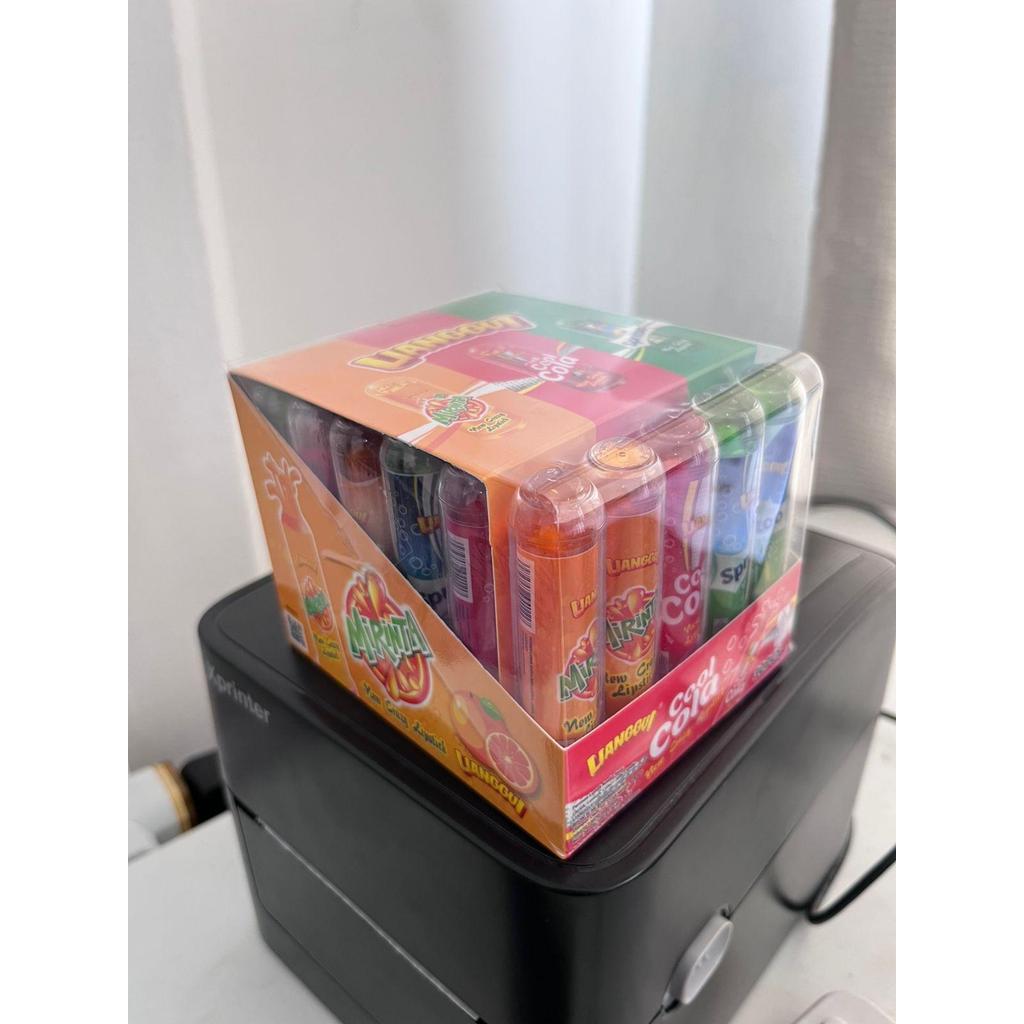 Permen Lunak Jelly Candy Stick Rasa Strawbery Apel Jeruk Anggur Leci Mangga Luvmi 1 Box Isi 30 Pcs
