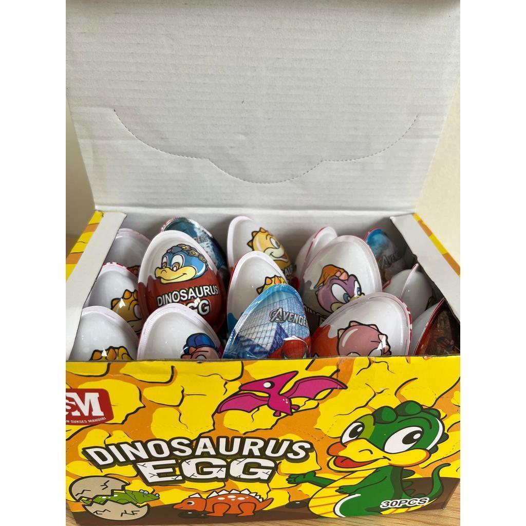 Snack Chocolate Coklat Dinosaurus Egg 1 Box 30pcs